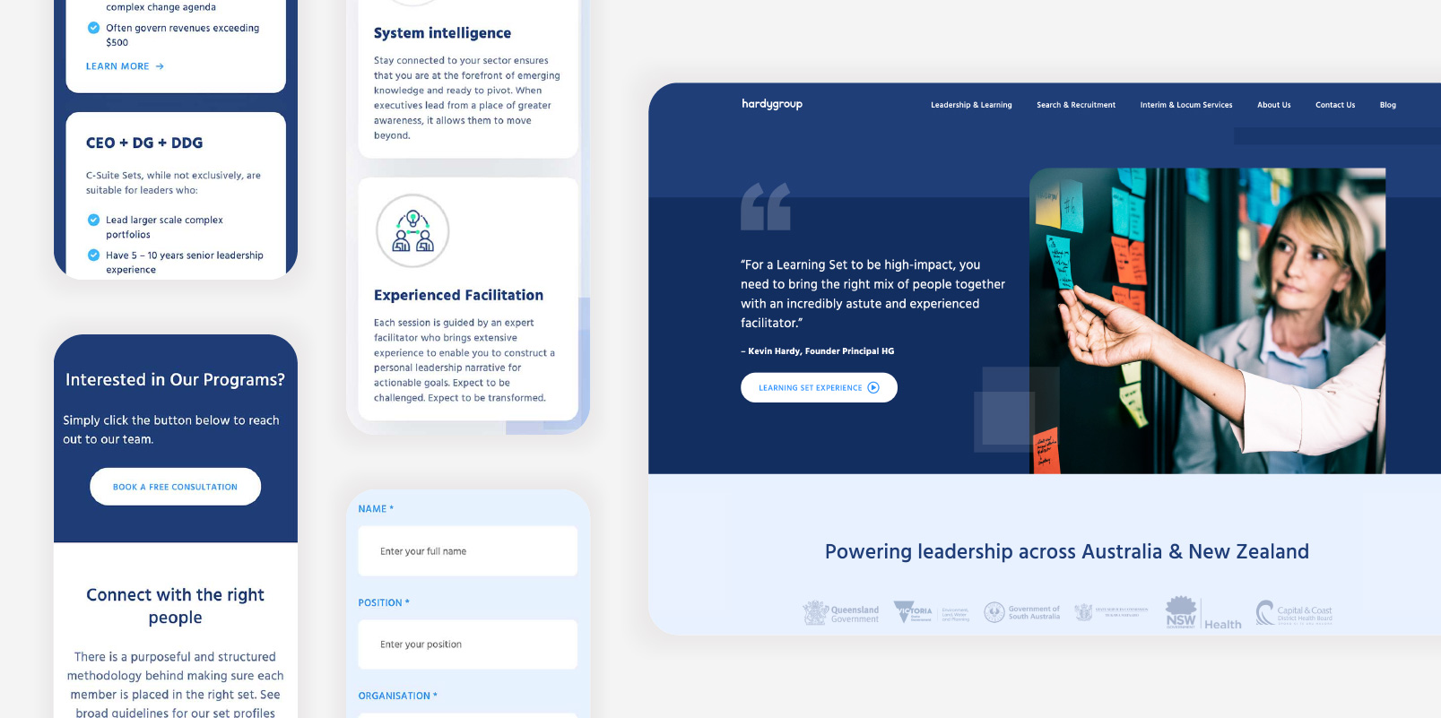 Hardy Group Website Overview