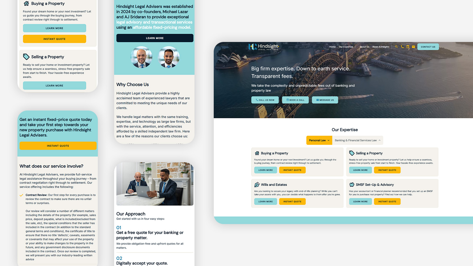 Hindsight website overview