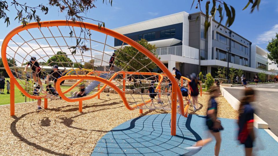 A photo of playground and activity area