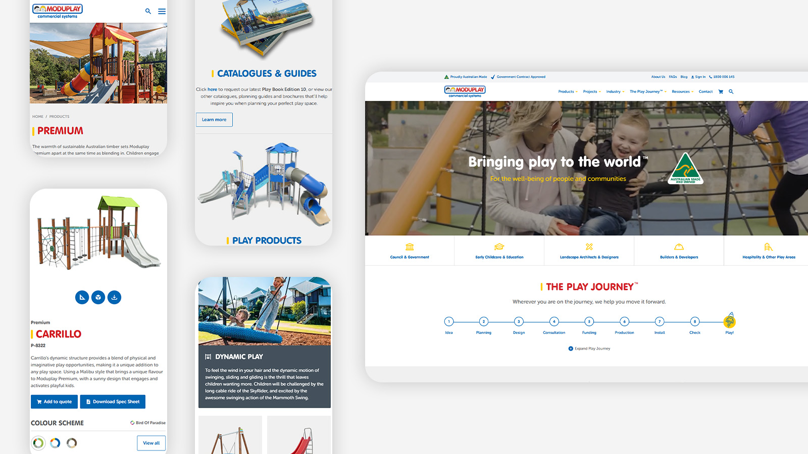 Moduplay website overview