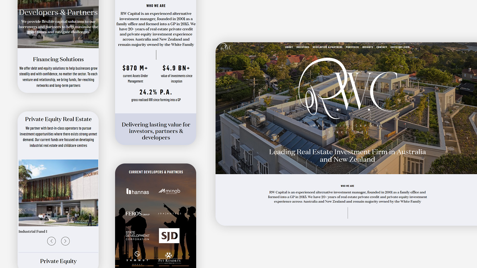 RW Capital website overview