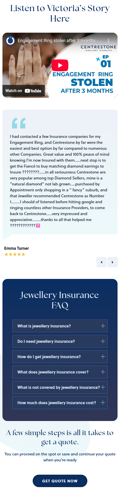 Centrestone Custom WordPress theme mobile preview 3